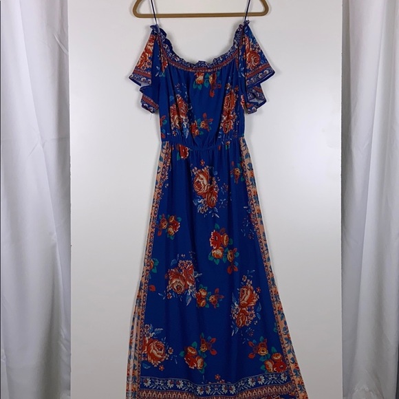 Flying Tomato Dresses & Skirts - Flying Tomato I Off The Shoulder Floral Maxi